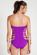 Sexy Strapless Hollow Out Bandage One Piece Swimwear - Oh Yours Fashion - 6