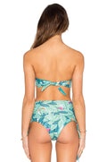 Sexy Strapless Floral Print Two Pieces Swimwear Bikini - Oh Yours Fashion - 4