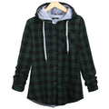 Christmas Plaid Hooded Plus Size Coat - Oh Yours Fashion - 6