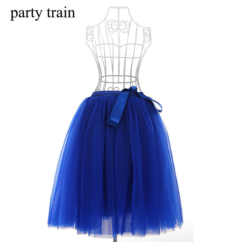 Romantic Multi-layer Pure Color A-line Tulle Skirt - Oh Yours Fashion - 7