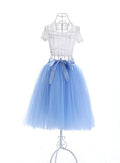 Fashion Multi-layer Pure Color A-line Tulle Skirt - Oh Yours Fashion - 3