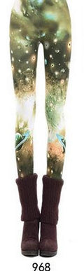 Bodycon Skinny Flower Print Sky Slim Flower Print Sport Leggings - Oh Yours Fashion - 8