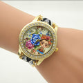 Flower Beauty Print Woven Strap Watch - Oh Yours Fashion - 3