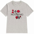 Flower Print Short Sleeve Scoop Neck T-shirt