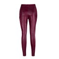 Patchwork Packets High Waist Solid Color Slim Zipper Long Skinny Pants