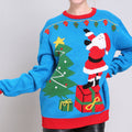 Santa Knitted Christmas Pullover Sweater
