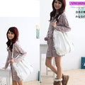 New Korean Style Fashion lady 2 Ways PU Leather Backpack Purse Handbag Shoulders Bag - Oh Yours Fashion - 3
