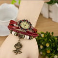 Retro Style Rose Pendant Multilayer Watch - Oh Yours Fashion - 2