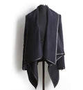 Long Irregular Thickening Woolen Overcoat - OhYoursFashion - 15