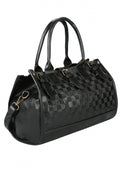 Women's Black PU Leather Handbag Tote Shoulder Bag - Oh Yours Fashion - 2