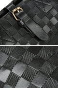 Women's Black PU Leather Handbag Tote Shoulder Bag - Oh Yours Fashion - 5