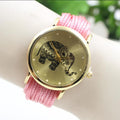 Elephant Print Multilayer Leather Watch - Oh Yours Fashion - 9
