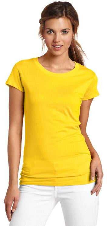 Fashion Pure Color Short Sleeve Scoop Cotton T-Shirt - Oh Yours Fashion - 1