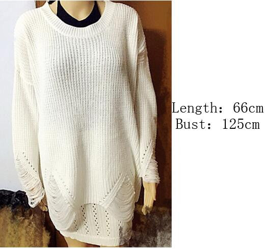 Fashion Hollow Out Knitting Long Sweater - Oh Yours Fashion - 3