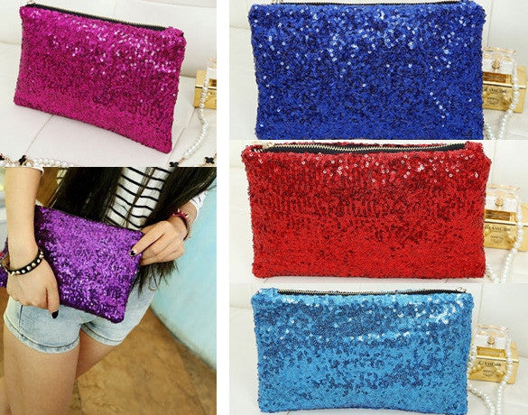 New Fashion Style Women's Sparkle Spangle Clutch Evening Bag - Oh Yours Fashion - 1