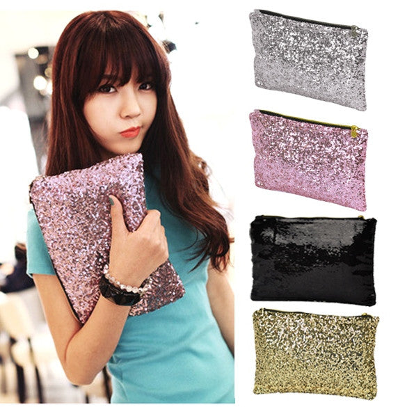 New Fashion Style Women's Sparkle Spangle Clutch Evening Bag - Oh Yours Fashion - 21