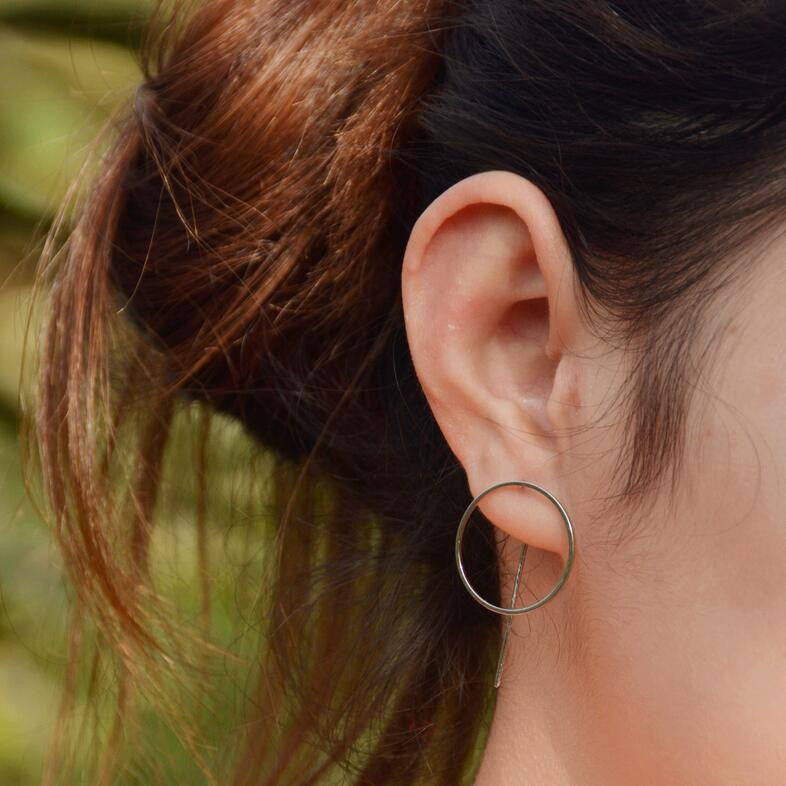 Fashion Personality Geometric Circle Stud Earrings - Oh Yours Fashion - 1