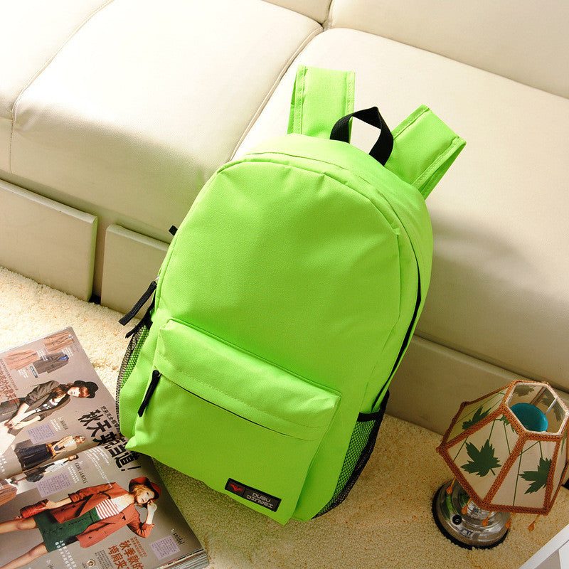 Pure Color Korean Style Flexo Backpack - Oh Yours Fashion - 10