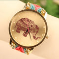 Wool Knitting Strap Elephant Print Watch - Oh Yours Fashion - 6