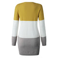 Slim Colorblock Sweater Dress