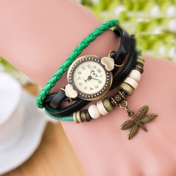 Dragonfly Decorate Multilayer Watch - Oh Yours Fashion - 6
