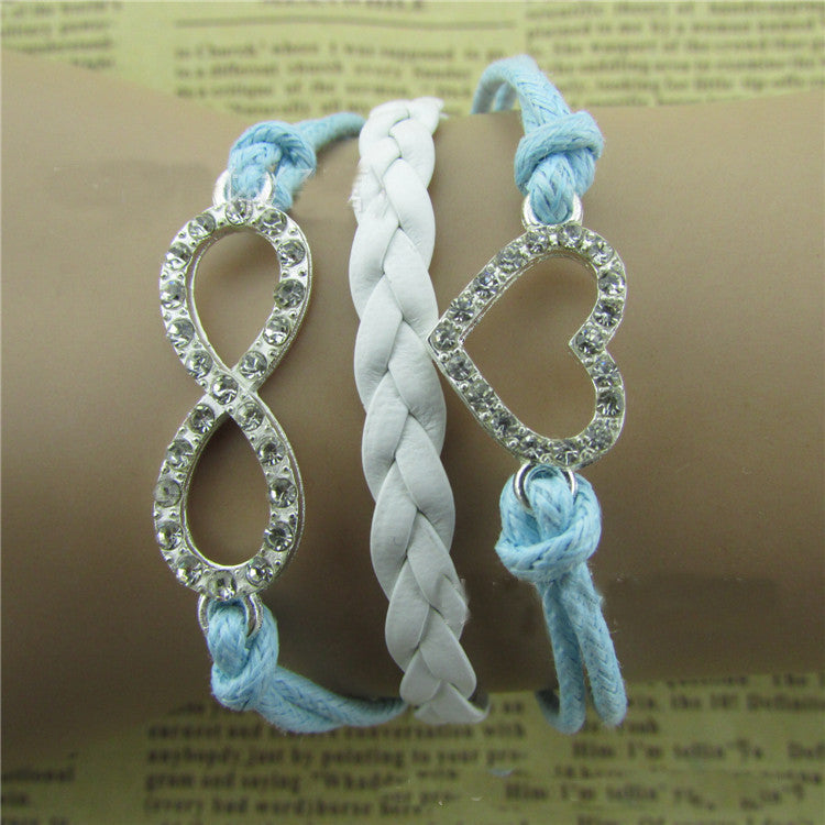 Simple Fashion Crystal Heart Hand-made Bracelet - Oh Yours Fashion - 2