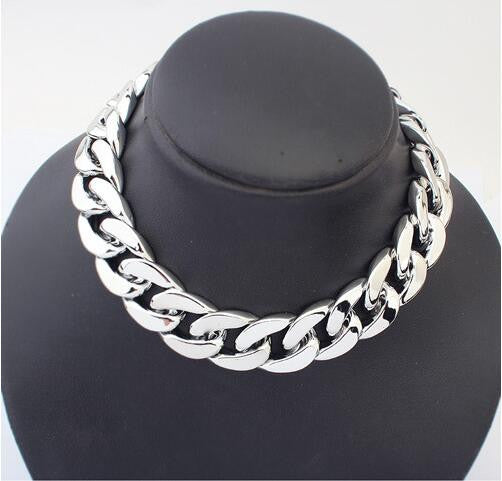 Thick Chain Joker Chain Necklace - Oh Yours Fashion - 1