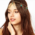 Bohemian Turquoise Tassel Hair Accessories - Oh Yours Fashion - 1