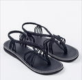 Weave Strings Slip-on Flat Women Beach Sandals