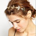 Beautiful Golden Leaves Hair Hoop - Oh Yours Fashion - 1