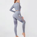 Yoga Long Sleeve Cutout High Waist Bodycon Skinny Pant Sets