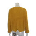 Round Neck Solid Color Irregular Loose Women's Sweater