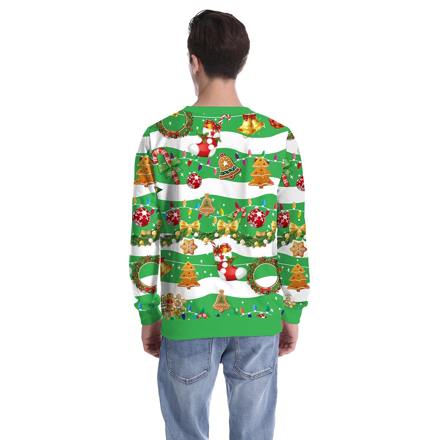 3D Cartoon Gifts Colorful Print Women Christmas Sweatshirt