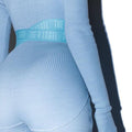 Blue Long Sleeves Bodycon Skinny Zipper Jumpsuits