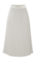 Solid Pleated Long Slim Skirt - Oh Yours Fashion - 4