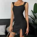 Cut Out Beautify Back Sleeve Bodycon Dress