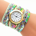 Colorful Print Multilayer Bracelet Watch - Oh Yours Fashion - 3
