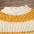 Crewneck Colorblock Striped Sweater