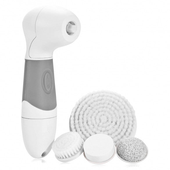 Acevivi 4 In 1 Waterproof Electric Cleaning Brush Set Ultra Brush Cleanser Scrub Bath Body Face Facial Cleaning Brush Kit - Oh Yours Fashion - 6
