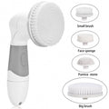 Acevivi 4 In 1 Waterproof Electric Cleaning Brush Set Ultra Brush Cleanser Scrub Bath Body Face Facial Cleaning Brush Kit - Oh Yours Fashion - 8