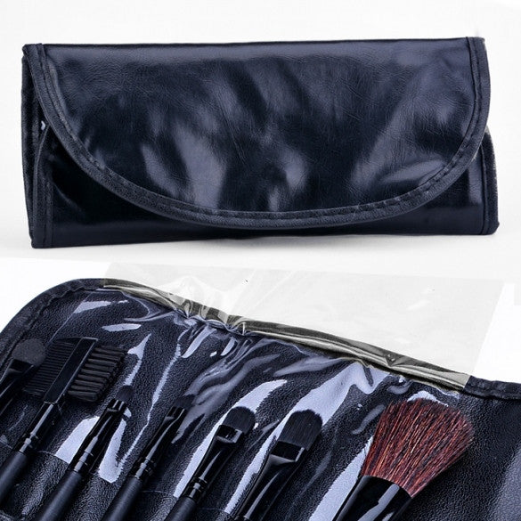 New 7 PCS Makeup Brush Cosmetic Brushes Set With Case - Oh Yours Fashion
