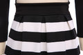 Bandage Cross Bodycon Long Sleeve Striped Fake Two Pieces Short Dress - O Yours Fashion - 5