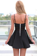 Strap V-neck Backless Mini Casual Beach Dress - OhYoursFashion - 5