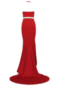 Backless Halter Fishtail Long Evening Dress - O Yours Fashion - 3