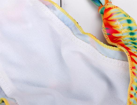Halter Colorful Reversible String Bikinis Set - OhYoursFashion - 2