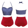 Heart Push-up Padded Dot 2 Pcs Set Bikini Swimwear - OhYoursFashion - 2