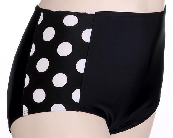 Round Dot Strapless High Waist Swimwear Bikini Set - OhYoursFashion - 4