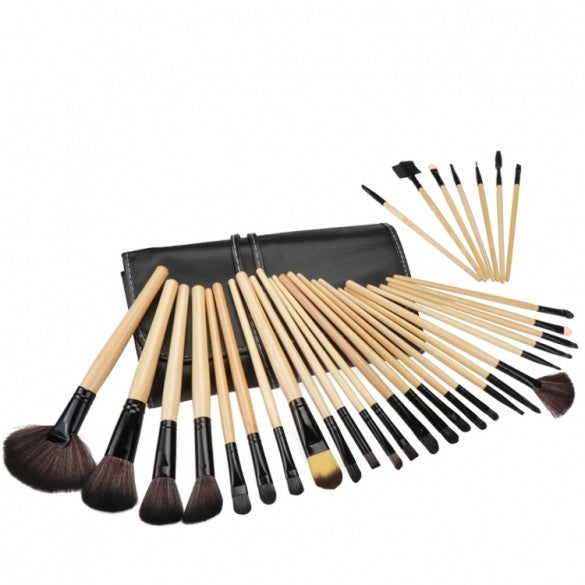 32 PCS Makeup Brush Set Cosmetic Pencil Lip Liner Make Up Kit Holder Bag - Oh Yours Fashion - 1