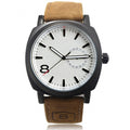 Army Military Style Men's Watches Leather Strap Quartz Watch Wrist Watch - Oh Yours Fashion - 3