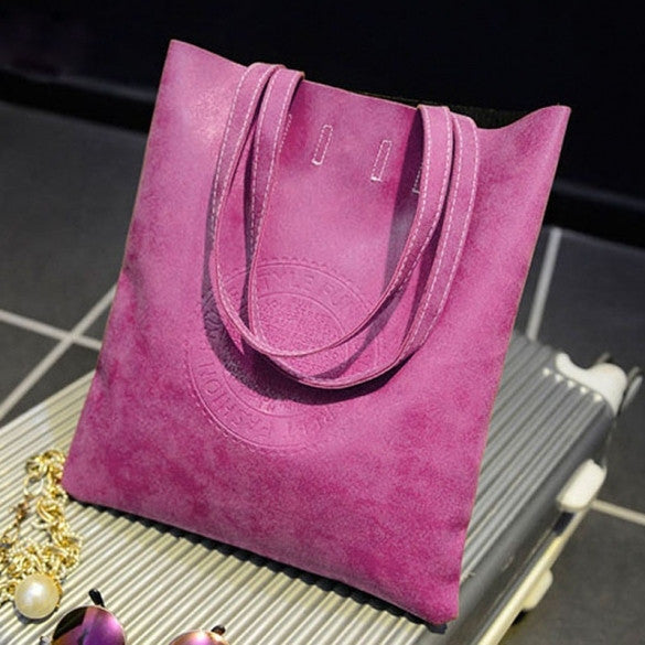 Korean Lady Women's Retro Matte Synthetic Leather Handbag Shoulder Messenger Bag - Oh Yours Fashion - 7